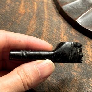 Basalt Stone Smoking Pipe, Rare Anatolian Art